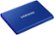 Alt View Zoom 14. Samsung - T7 1TB External USB 3.2 Gen 2 Portable SSD with Hardware Encryption - Indigo Blue.