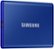 Alt View Zoom 11. Samsung - T7 500GB External USB 3.2 Gen 2 Portable Solid State Drive with Hardware Encryption - Indigo Blue.