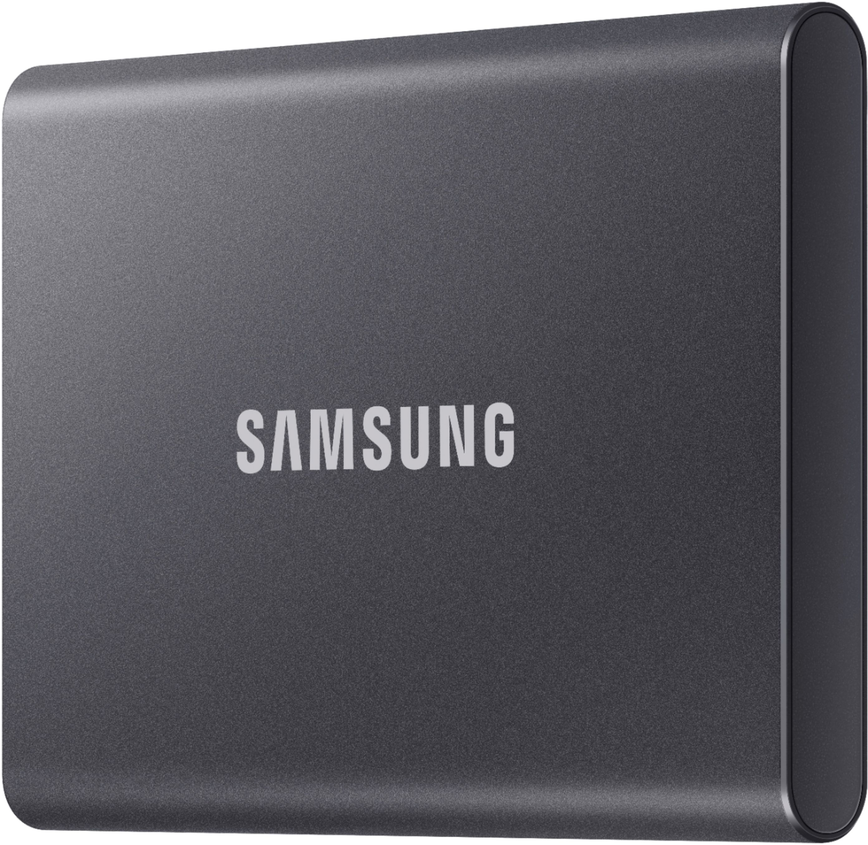 Samsung T7 1TB External USB 3.2 Gen 2 Portable SSD with Hardware Encryption Titan Gray MU-PC1T0T/AM Best