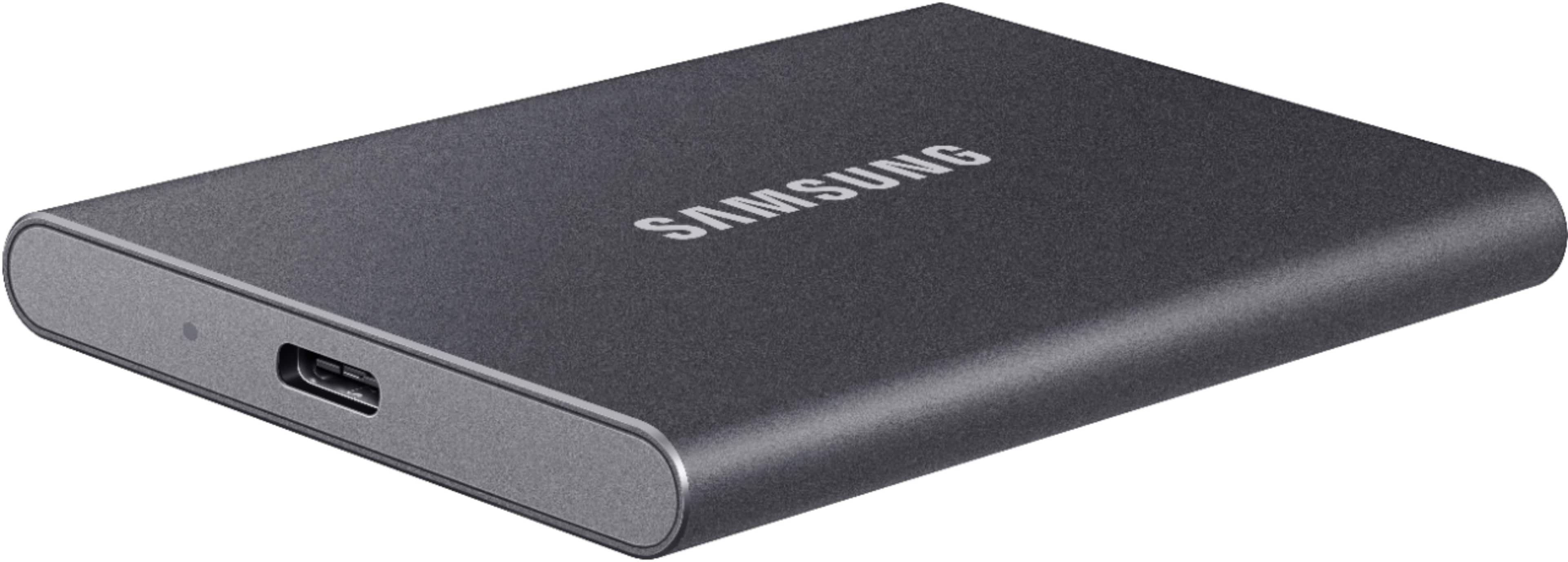 Samsung T7 1TB External USB 3.2 Gen 2 Portable SSD with Hardware Encryption  Titan Gray MU-PC1T0T/AM - Best Buy