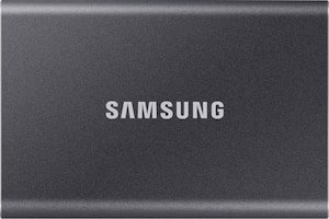 Samsung - T7 2TB External USB 3.2 Gen 2 Portable SSD with Hardware Encryption - Titan Gray