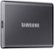 Alt View Zoom 11. Samsung - T7 2TB External USB 3.2 Gen 2 Portable SSD with Hardware Encryption - Titan Gray.