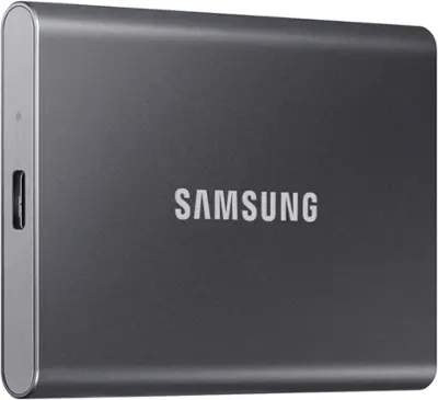 Samsung T7 2TB External USB 3.2 Gen 2 Portable SSD with Hardware Encryption Titan Gray MU-PC2T0T/AM - Best Buy