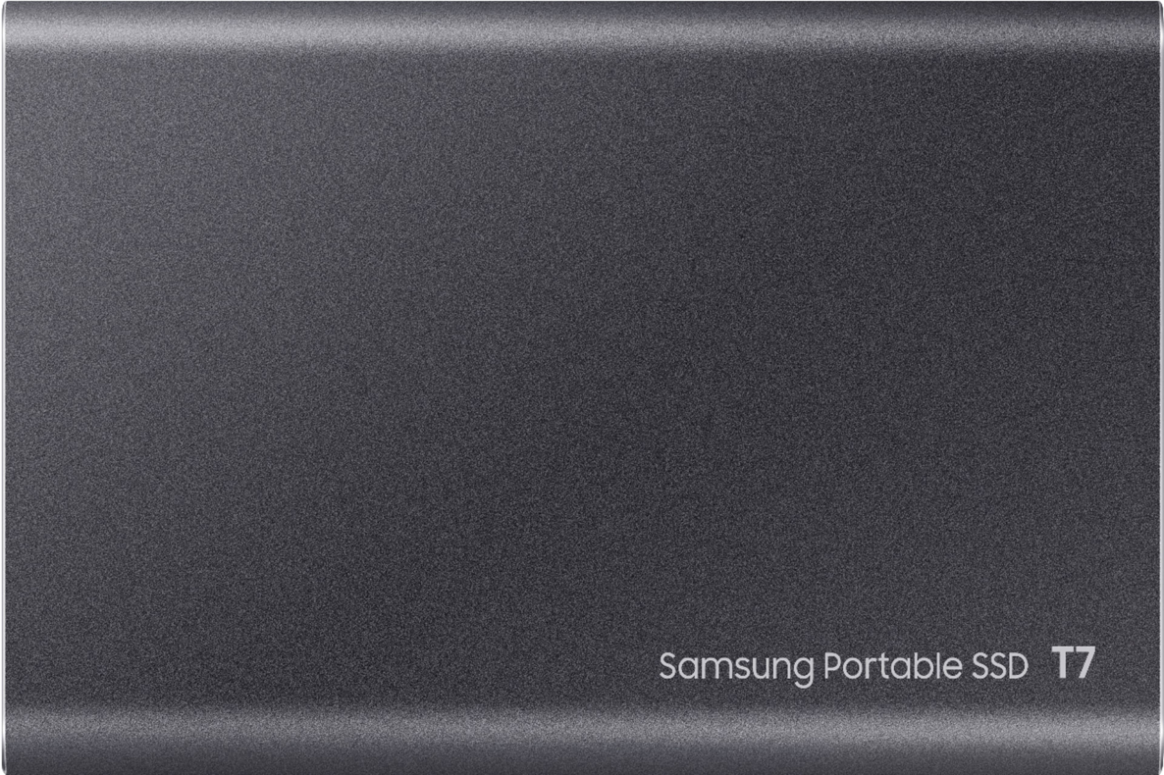 Alt View 13. Samsung - T7 2TB External USB 3.2 Gen 2 Portable SSD with Hardware Encryption - Titan Gray.