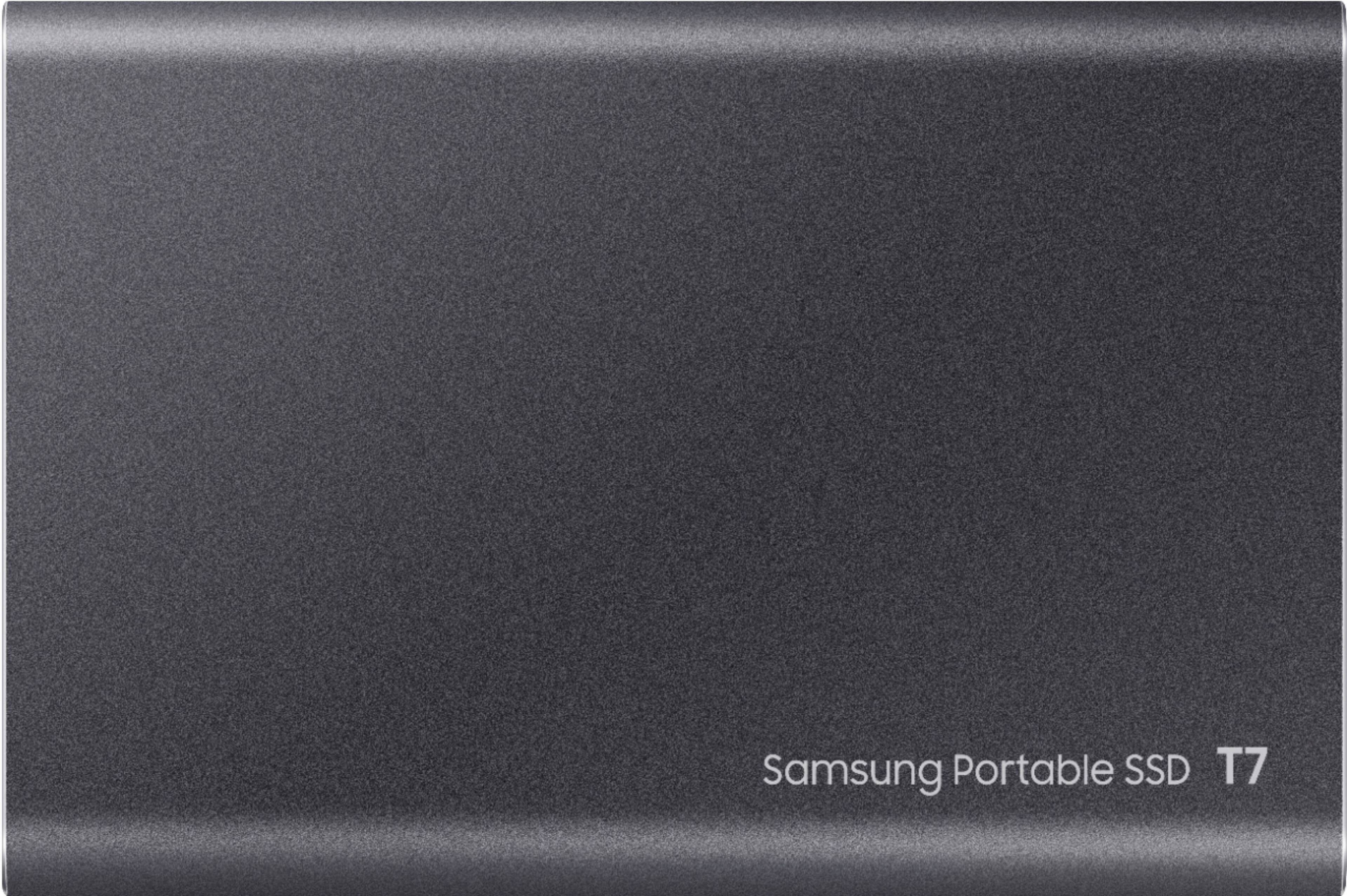Alt View 13. Samsung - T7 2TB External USB 3.2 Gen 2 Portable SSD with Hardware Encryption - Titan Gray.