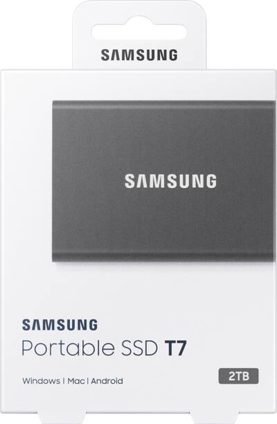 Samsung T7 2TB External USB 3.2 Gen 2 Portable SSD with Hardware Samsung T7 2TB External USB 3.2 Gen 2 Portable SSD with Hardware