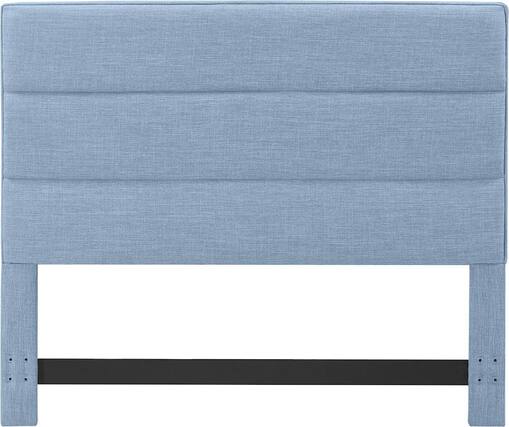Front. Serta - Palisades Upholstered Queen Headboard - Blue.