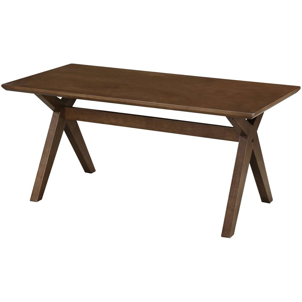 Alt View 11. Adore Decor - Lukas Rectangular Mid-Century Modern Wood Coffee Table - Warm Brown.