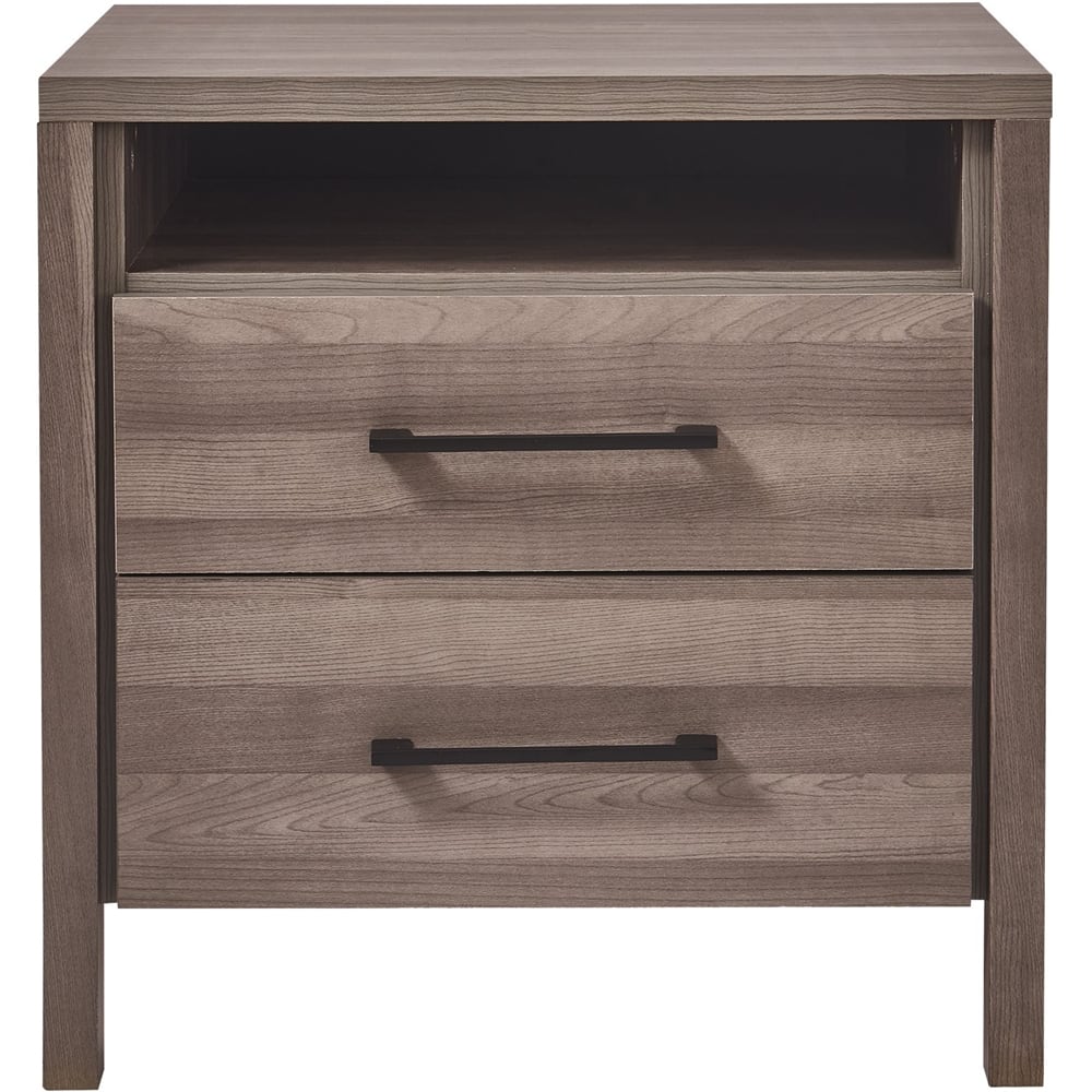 Photo 1 of Albers Contemporary Wood 2-Drawer Night Stand