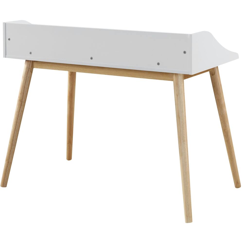 Alt View 12. Adore Decor - Alton Mid-Century Modern Wood Writing Desk - Fresh White.