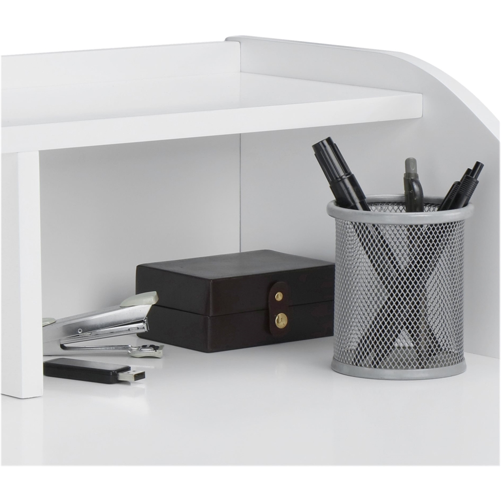 Alt View 13. Adore Decor - Alton Mid-Century Modern Wood Writing Desk - Fresh White.