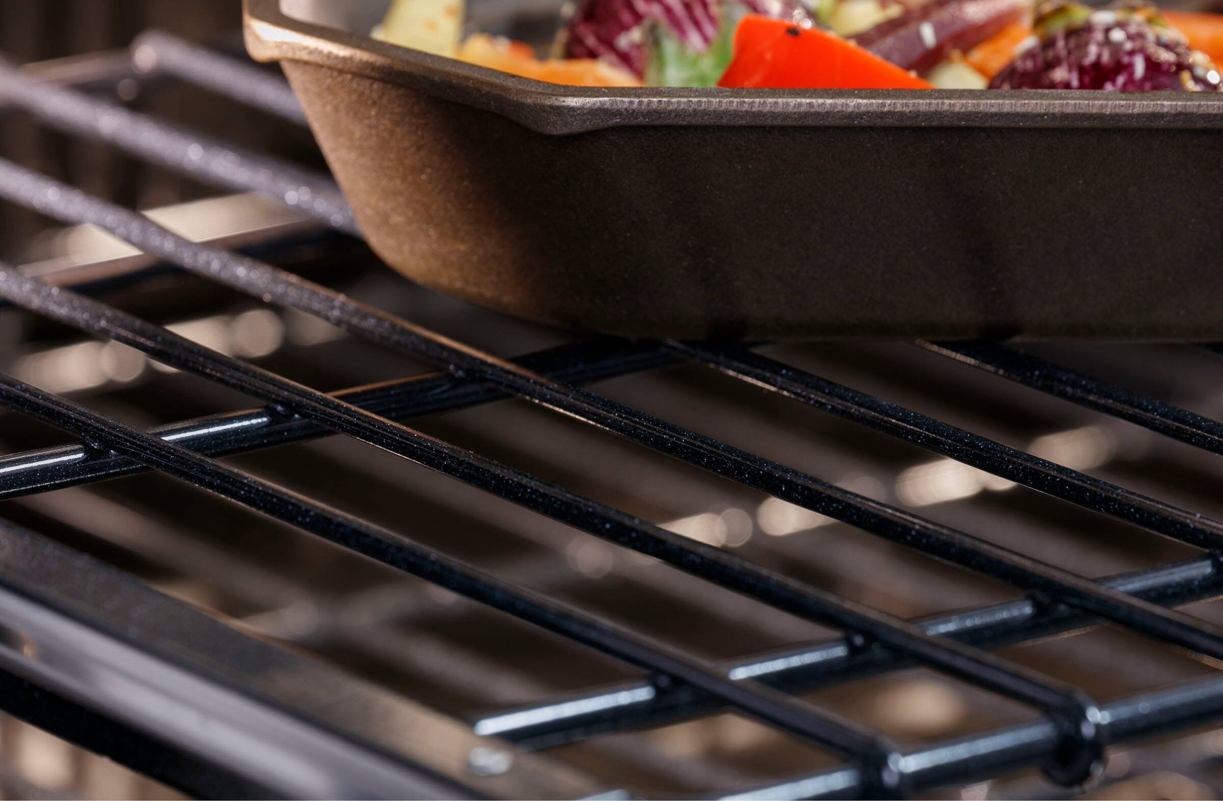 Alt View 18. Monogram - Statement Collection 30" Built-In Double Electric Convection Wall Oven - Stainless Steel.