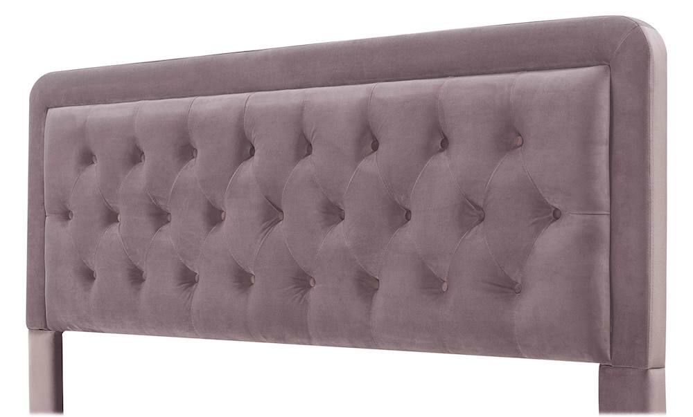 Alt View 11. Elle Decor - Amery Tufted Upholstered King Headboard - Mauve.