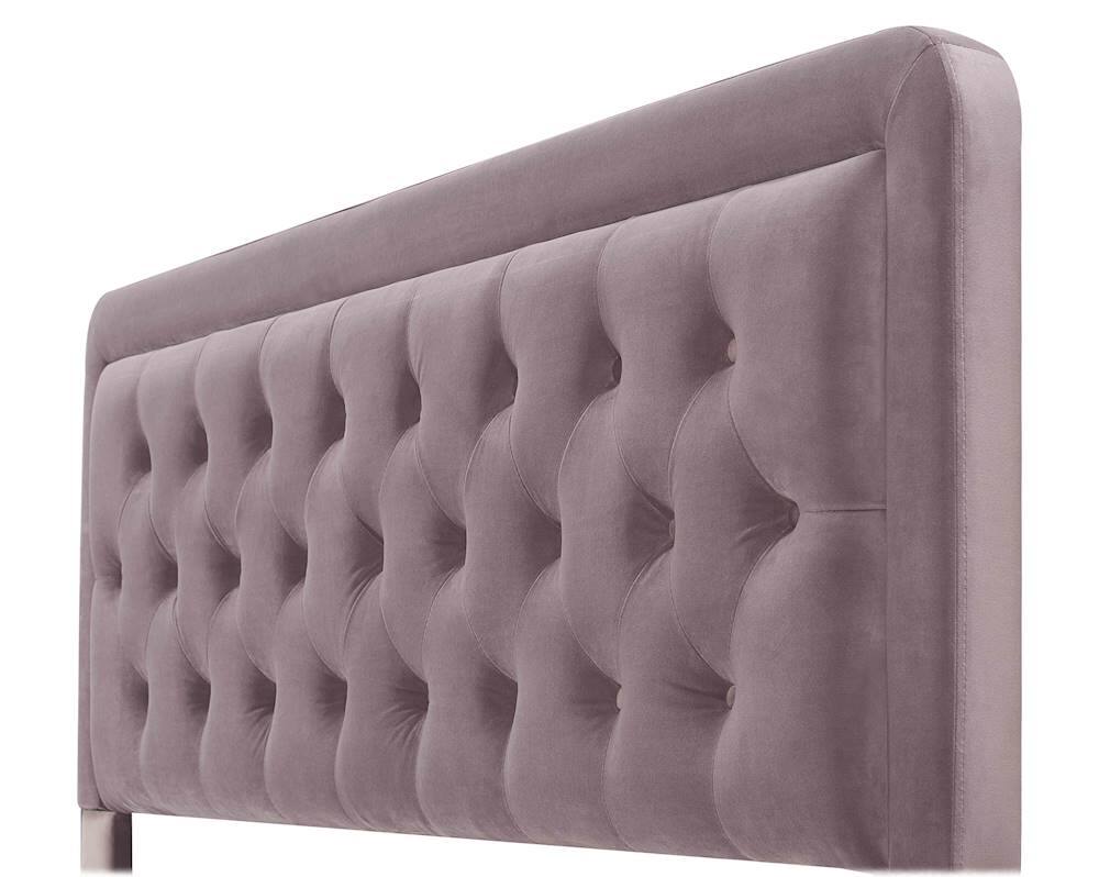 Alt View 12. Elle Decor - Amery Tufted Upholstered King Headboard - Mauve.