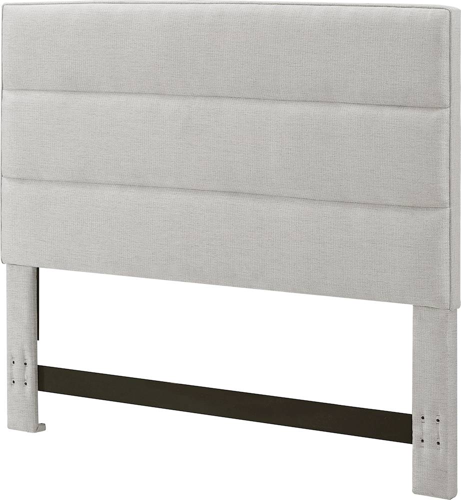 Left View: Flash Furniture - Paxton Queen Headboard - Upholstered - Gray