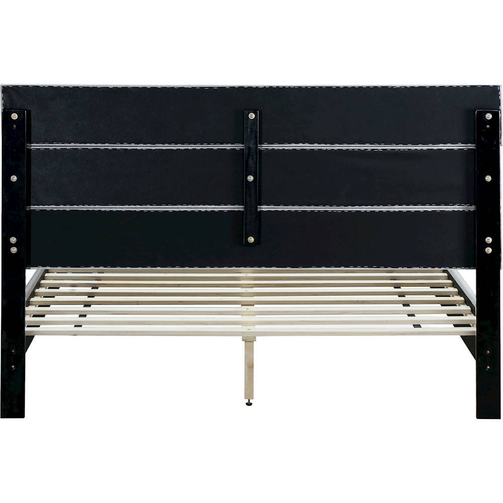 Alt View 12. Click Decor - Hudson Fabric 62.8" Queen Platform Bed - Gray.