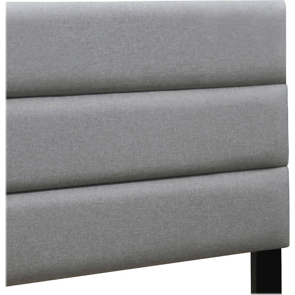 Alt View 14. Click Decor - Hudson Fabric 62.8" Queen Platform Bed - Gray.