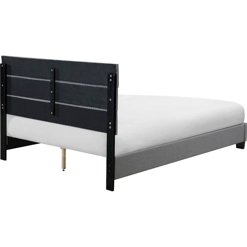 Alt View 18. Click Decor - Hudson Fabric 62.8" Queen Platform Bed - Gray.