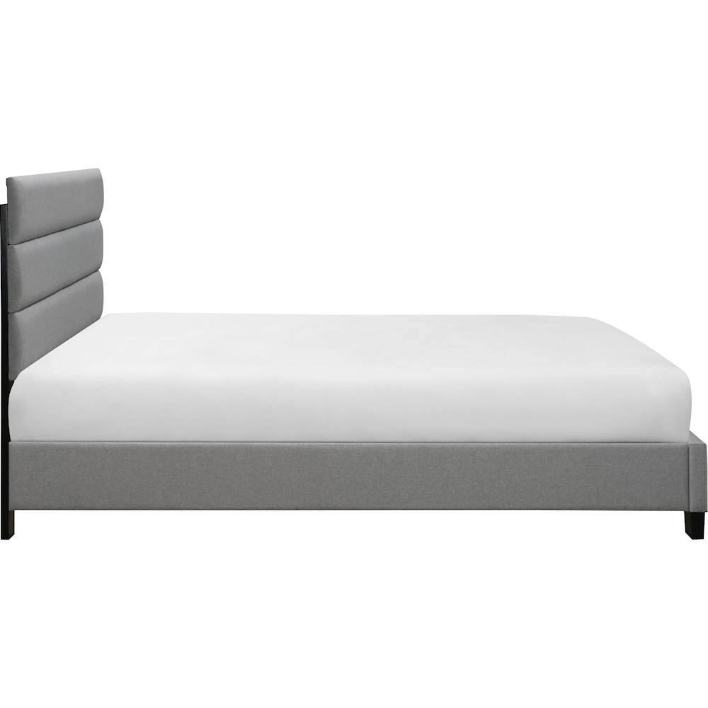Alt View 19. Click Decor - Hudson Fabric 62.8" Queen Platform Bed - Gray.