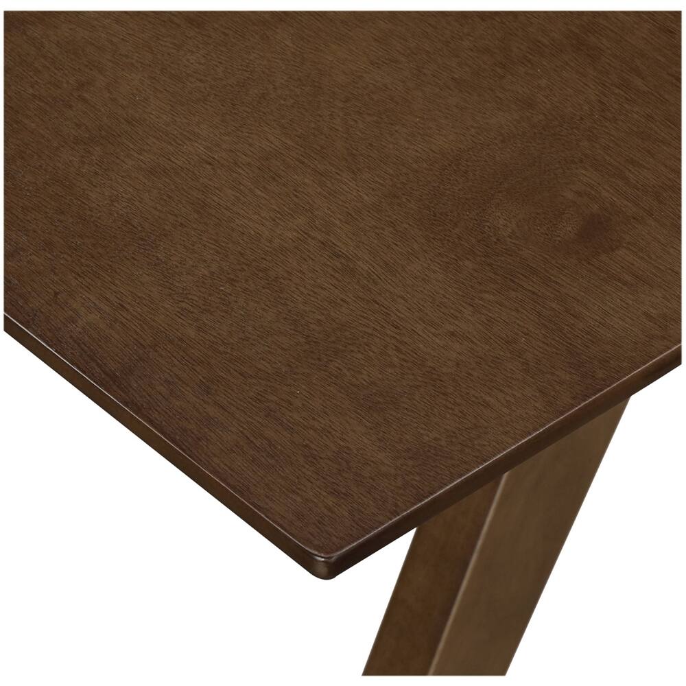 Alt View 13. Adore Decor - Lukas Rectangular Mid-Century Modern Wood Table - Warm Brown.