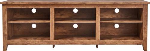 Click Decor - TV Media Stand for Most Flat-Panel TVs up to 70" - Barnwood