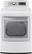 Front Standard. LG - 7.3 Cu. Ft. 14-Cycle Ultralarge-Capacity Steam Gas Dryer - White.
