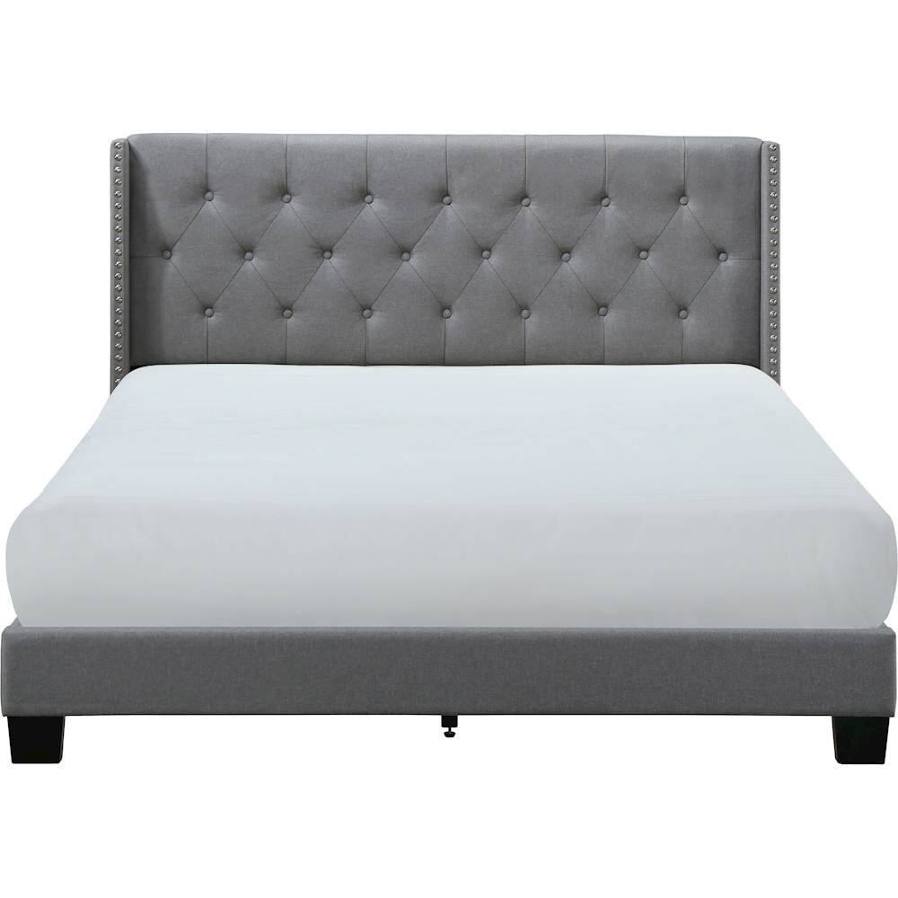 Alt View 11. Finch - Adler Fabric 66.5" Queen Platform Bed - Gray.