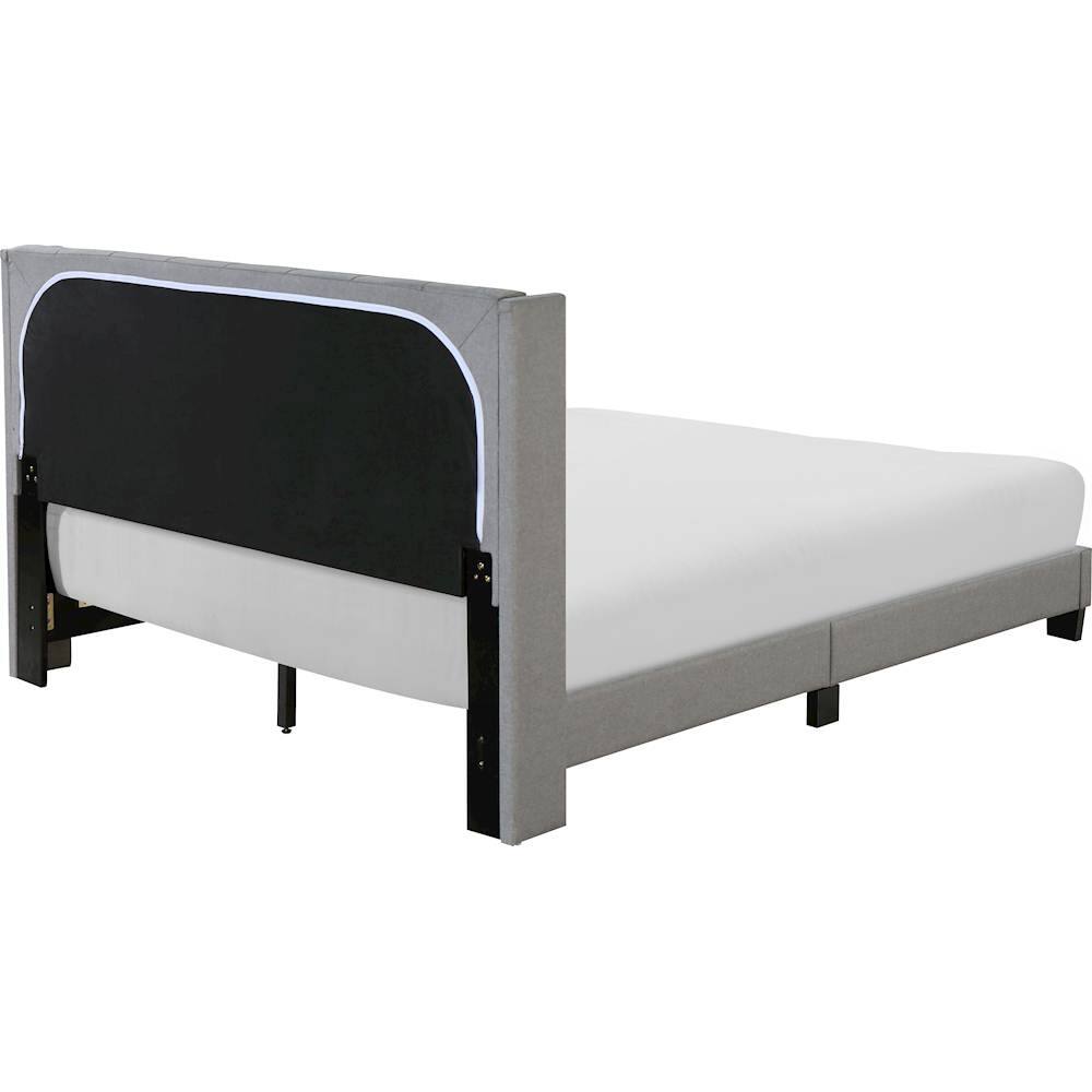 Alt View 12. Finch - Adler Fabric 66.5" Queen Platform Bed - Gray.