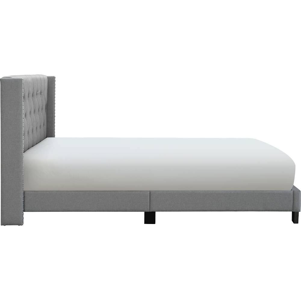 Alt View 13. Finch - Adler Fabric 66.5" Queen Platform Bed - Gray.