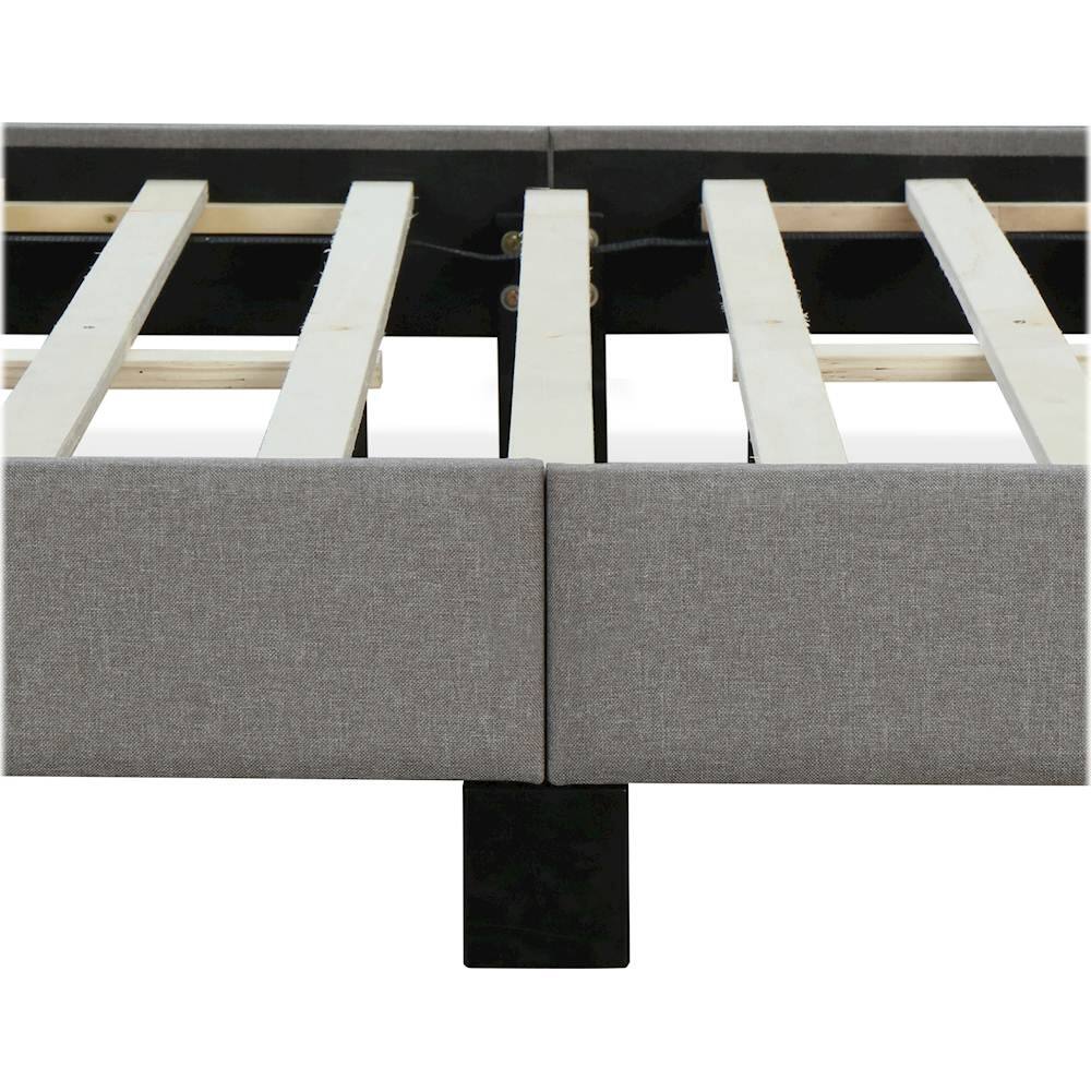 Alt View 15. Finch - Adler Fabric 66.5" Queen Platform Bed - Gray.