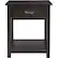 Front. Click Decor - Traditional Wood 1-Drawer Night Stand - Ebony.