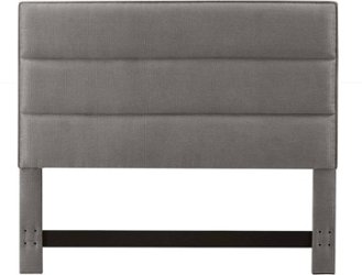 Serta - Palisades Upholstered Queen Headboard - Gray - Front_Zoom