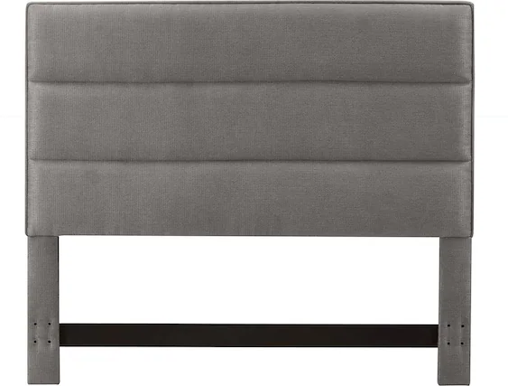 Front. Serta - Palisades Upholstered Queen Headboard - Gray.
