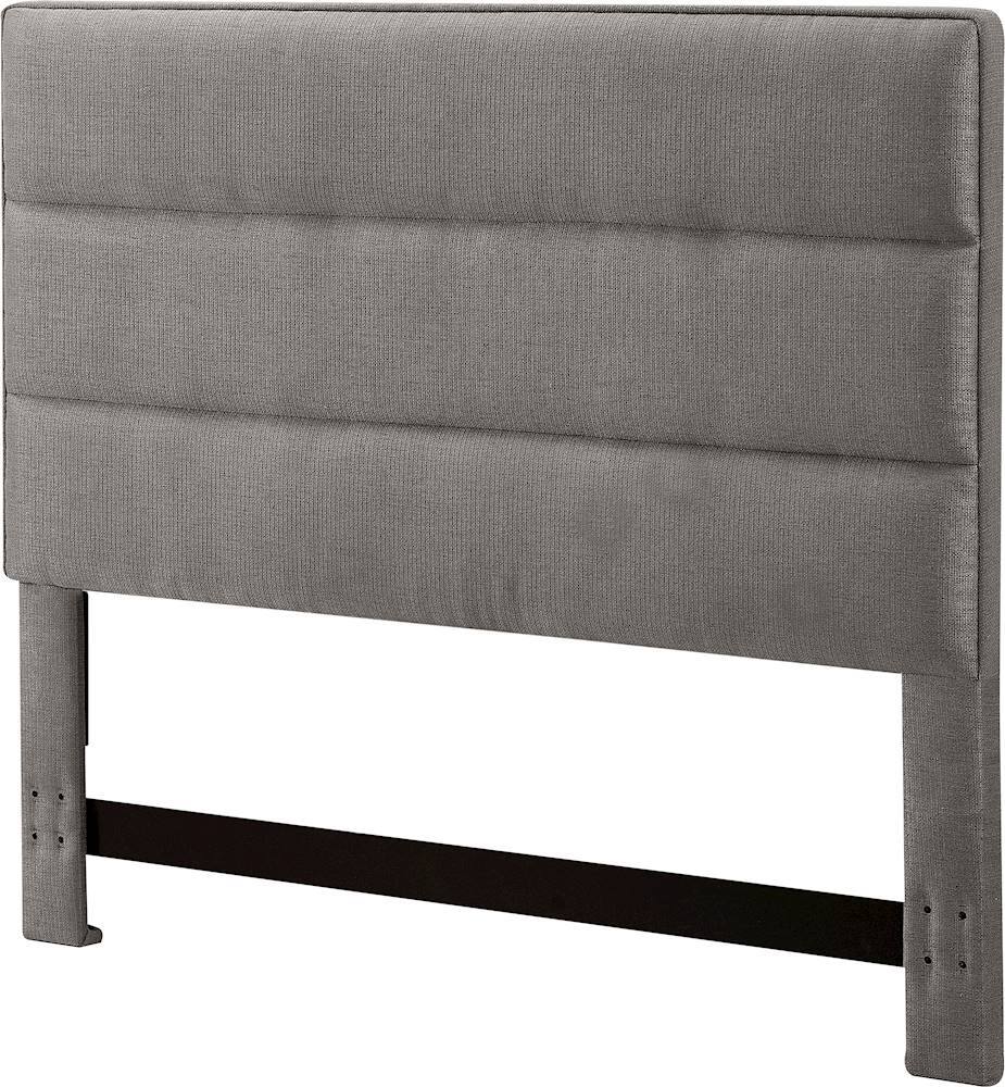 Left. Serta - Palisades Upholstered Queen Headboard - Gray.