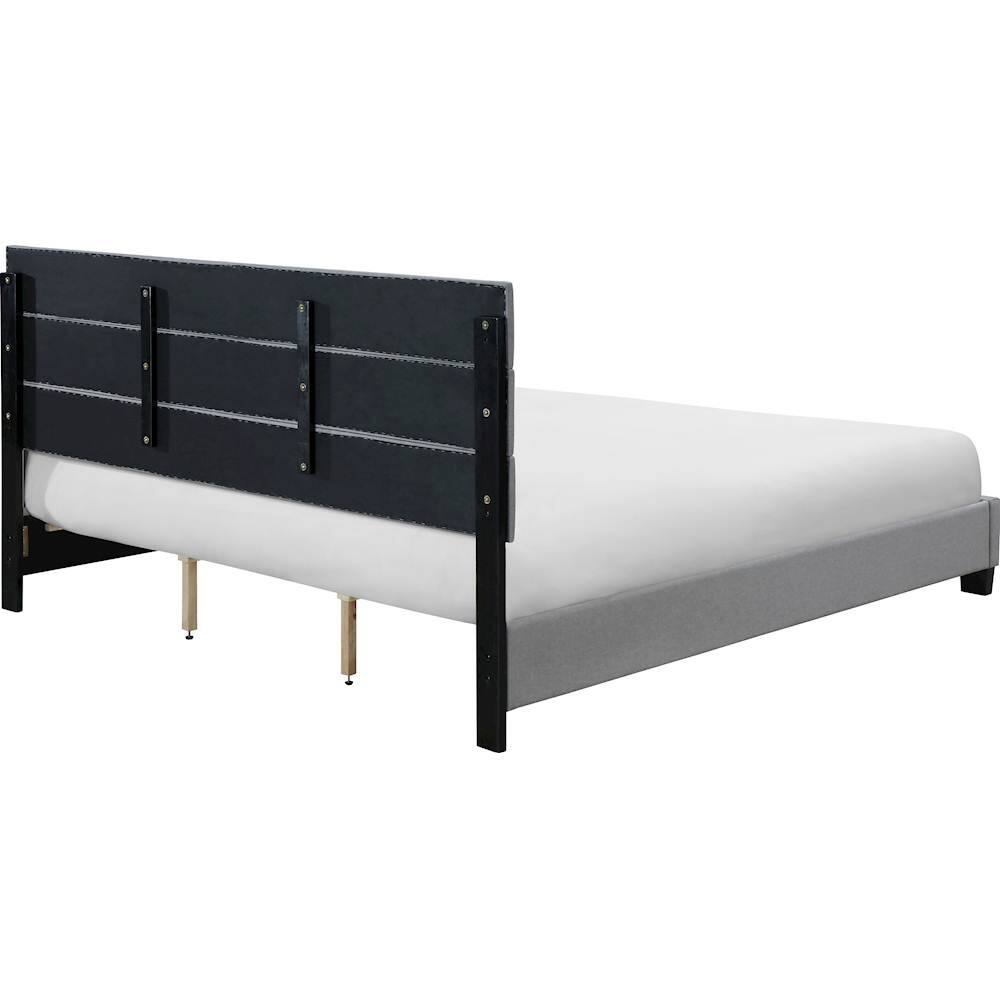 Alt View 13. Click Decor - Hudson Fabric 78.9" King Platform Bed - Gray.