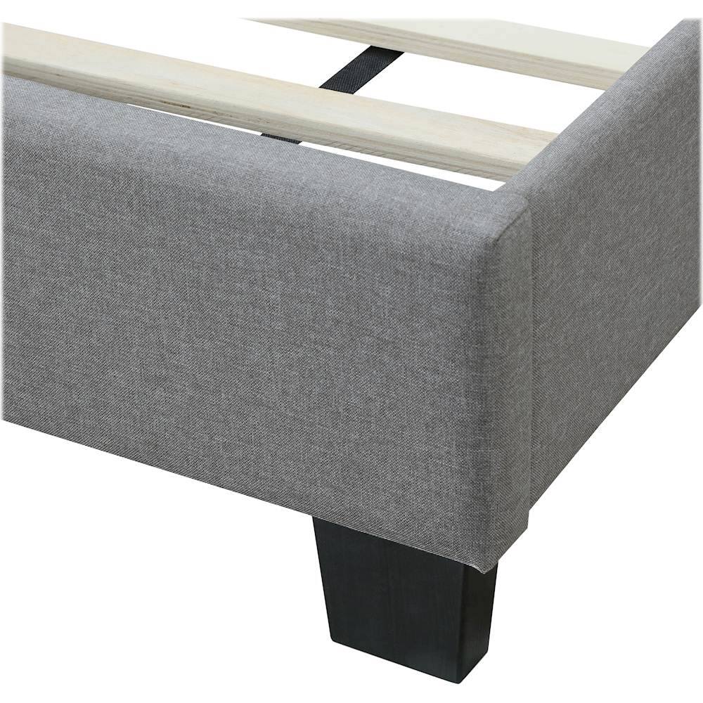 Alt View 18. Click Decor - Hudson Fabric 78.9" King Platform Bed - Gray.