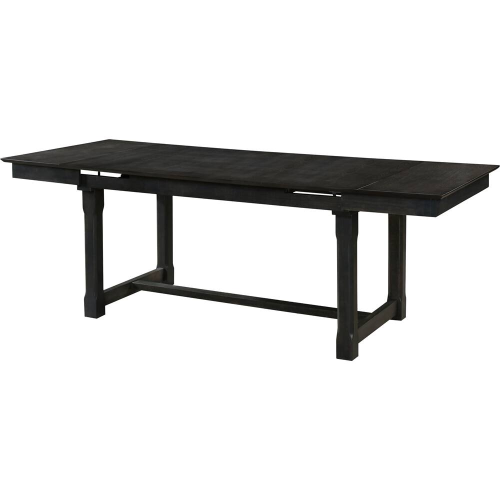 Alt View 12. Finch - Ludlow Rectangular Rustic Farmhouse Wood/Rubber Table - Farmhouse Black.