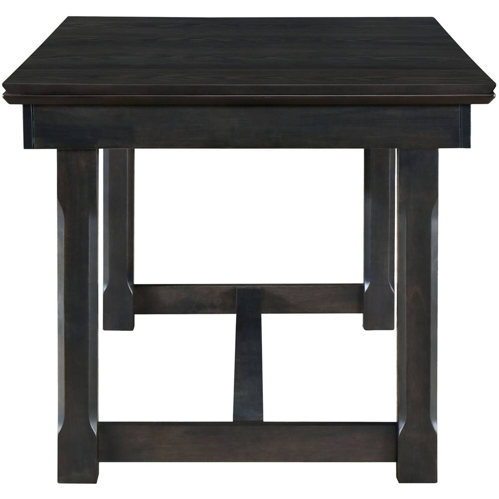 Alt View 13. Finch - Ludlow Rectangular Rustic Farmhouse Wood/Rubber Table - Farmhouse Black.