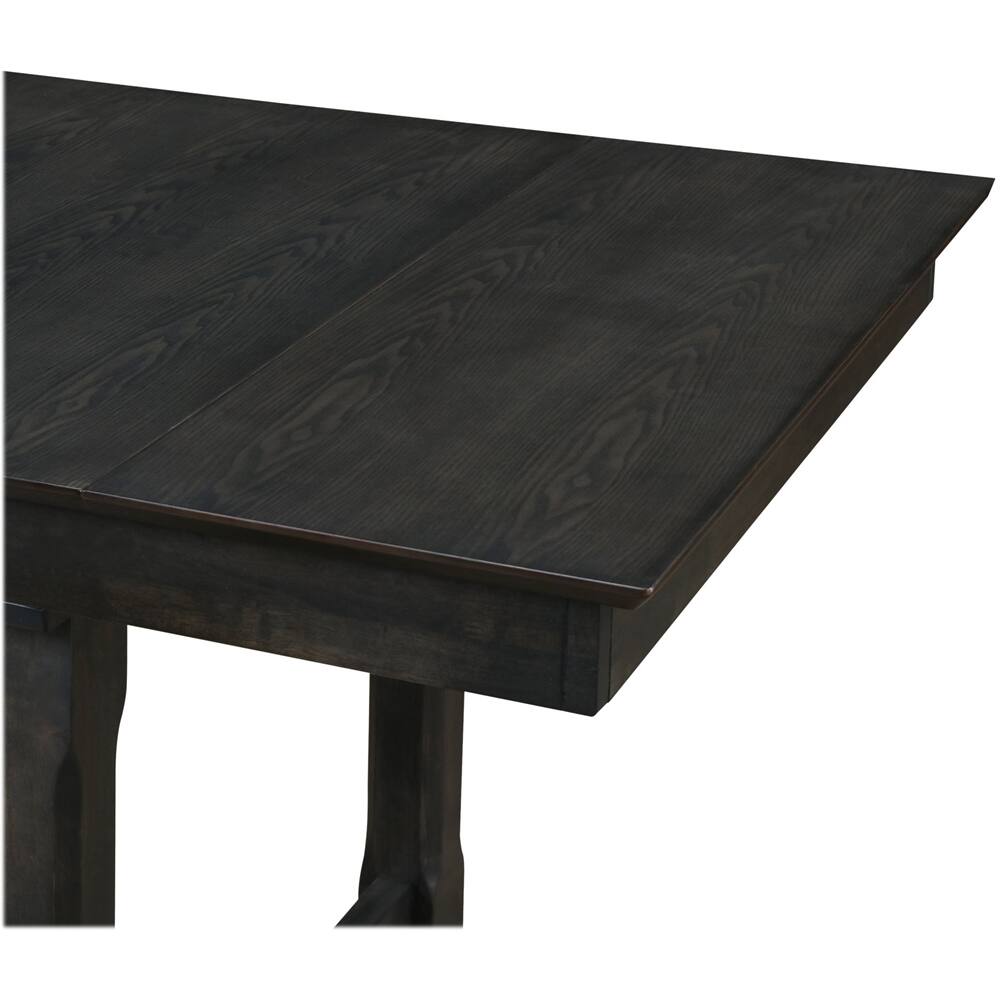 Alt View 14. Finch - Ludlow Rectangular Rustic Farmhouse Wood/Rubber Table - Farmhouse Black.