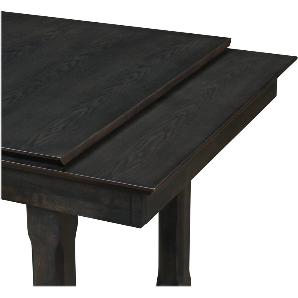 Alt View 15. Finch - Ludlow Rectangular Rustic Farmhouse Wood/Rubber Table - Farmhouse Black.