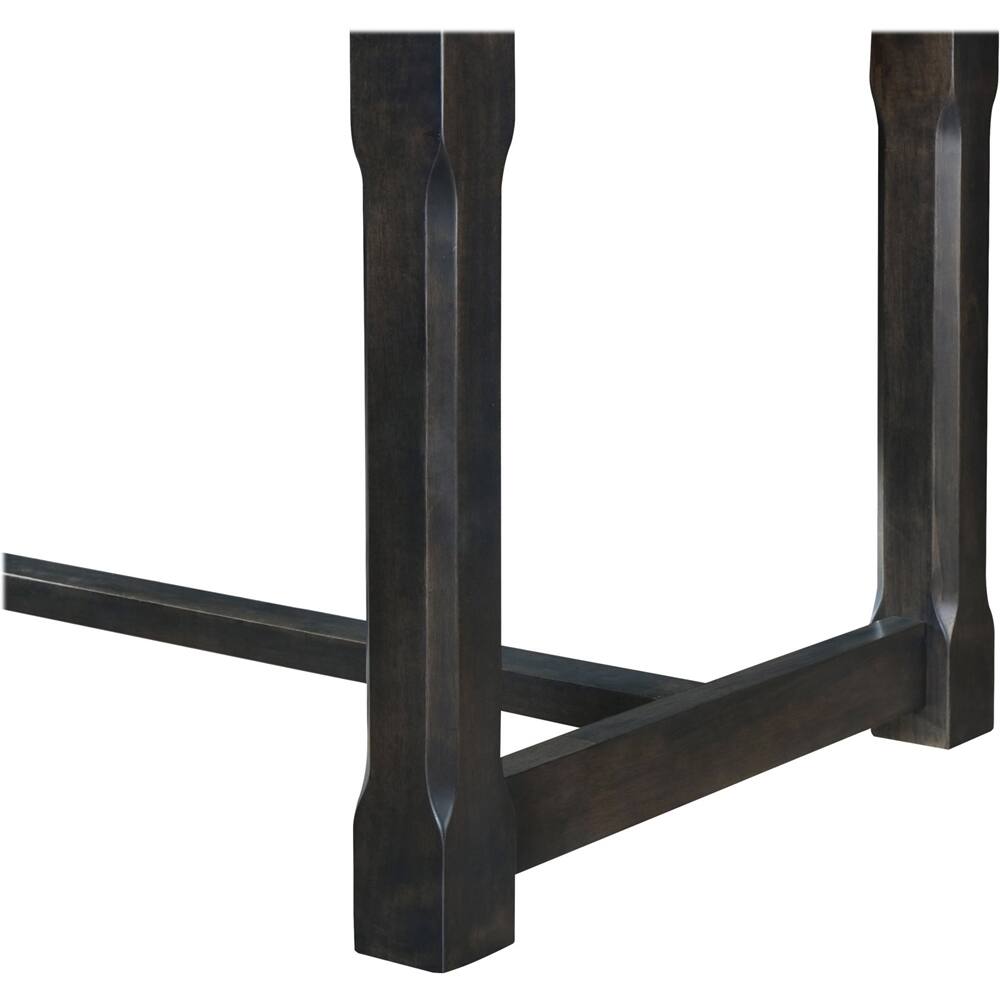 Alt View 16. Finch - Ludlow Rectangular Rustic Farmhouse Wood/Rubber Table - Farmhouse Black.