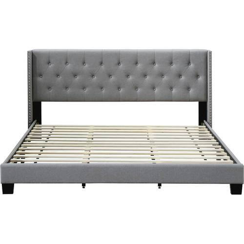 

Finch - Adler Fabric 82.6" King Platform Bed - Gray