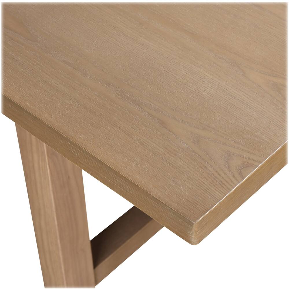 Alt View 12. Finch - Grant Rectangular Modern Farmhouse Rubberwood Table - Rustic Beige.