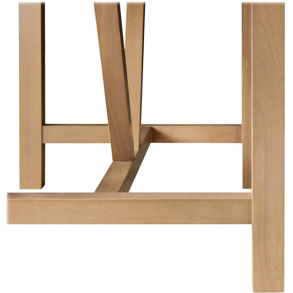 Alt View 13. Finch - Grant Rectangular Modern Farmhouse Rubberwood Table - Rustic Beige.