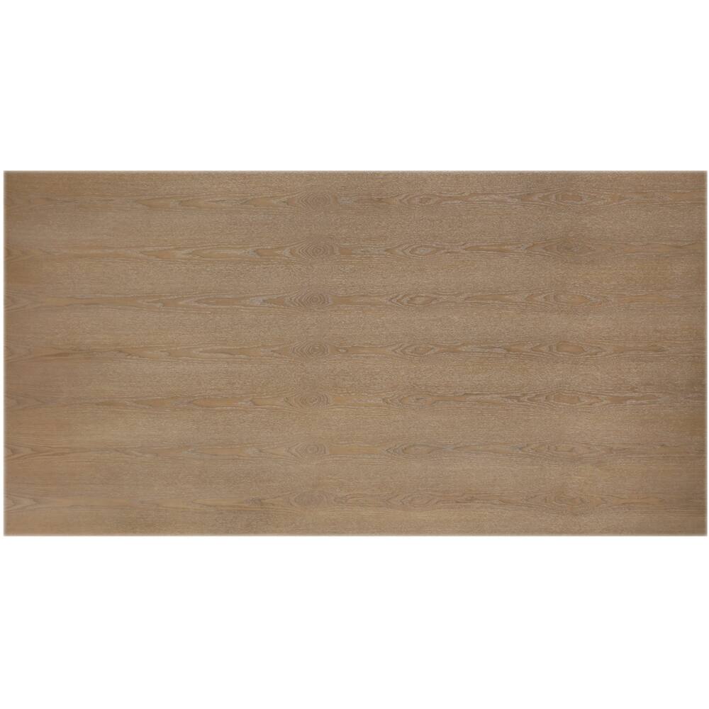 Alt View 14. Finch - Grant Rectangular Modern Farmhouse Rubberwood Table - Rustic Beige.