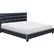 Alt View 16. Click Decor - Hudson Faux Leather 78.9" King Platform Bed - Black.