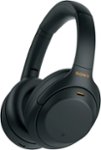 Angle Zoom. Sony - WH1000XM4 Wireless Noise-Cancelling Over-the-Ear Headphones - Black.