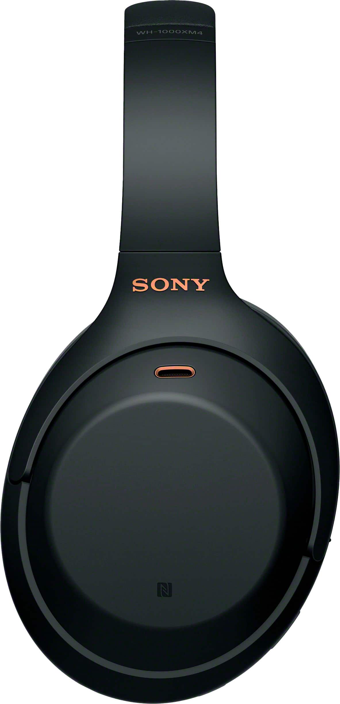 Alt View 12. Sony - WH1000XM4 Wireless Noise-Cancelling Over-the-Ear Headphones - Black.