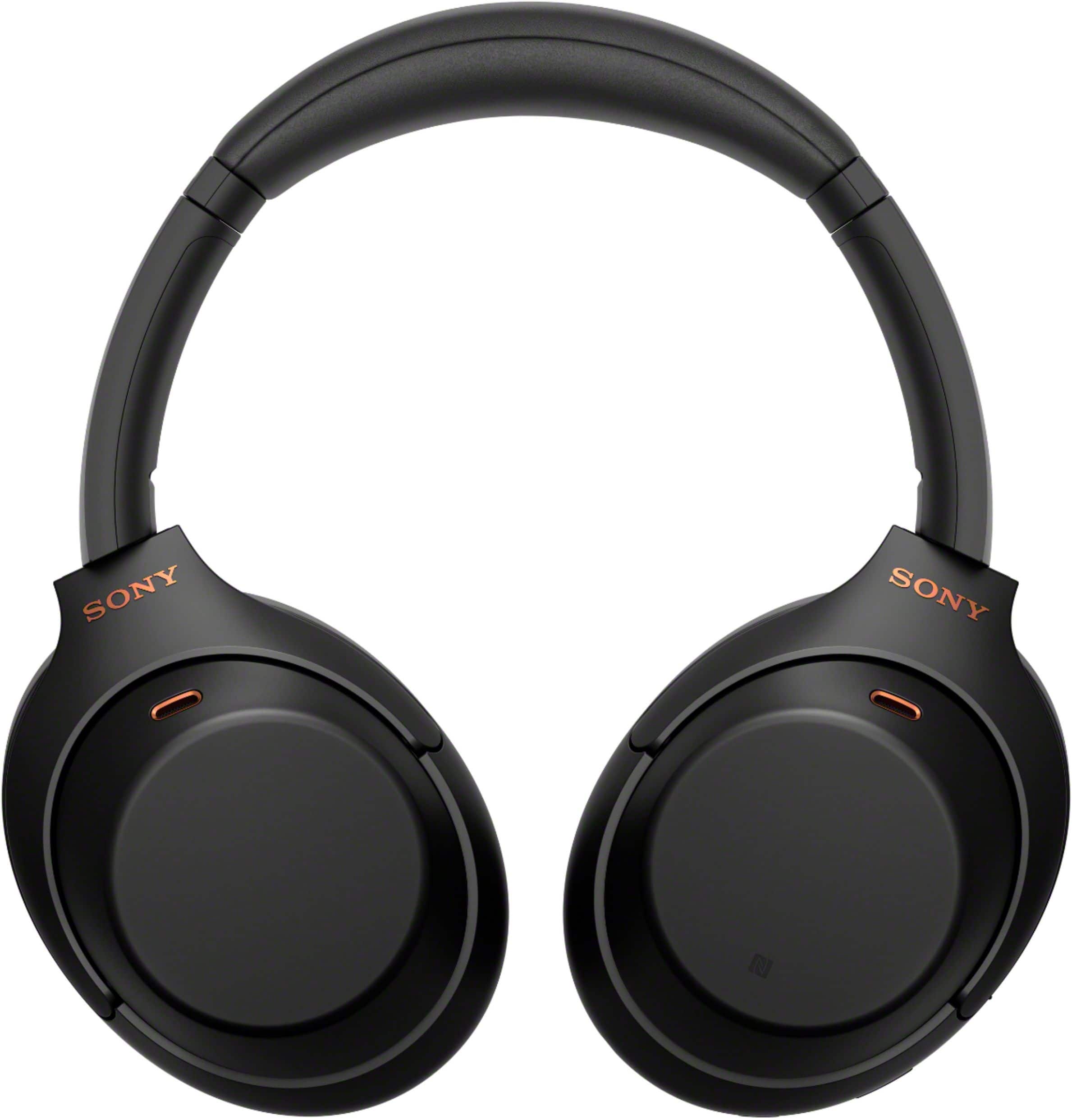 Alt View 13. Sony - WH1000XM4 Wireless Noise-Cancelling Over-the-Ear Headphones - Black.