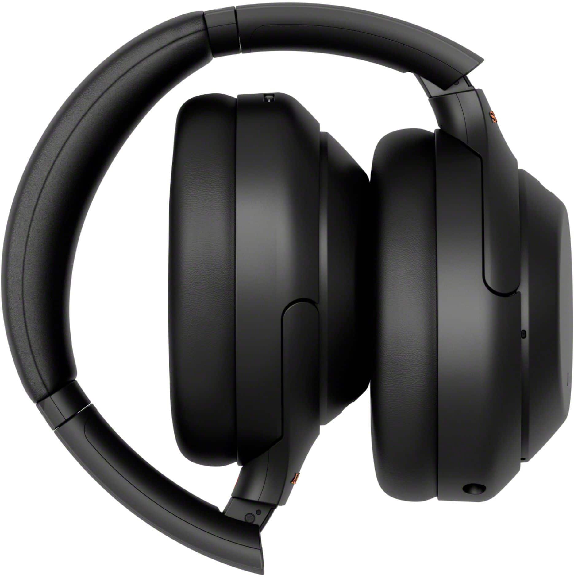 Alt View 15. Sony - WH1000XM4 Wireless Noise-Cancelling Over-the-Ear Headphones - Black.